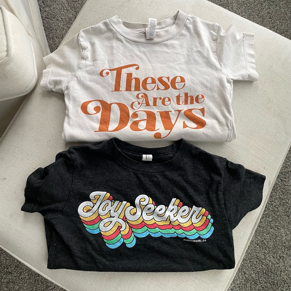 Set of 2 Rivet Apparel tshirts 3T